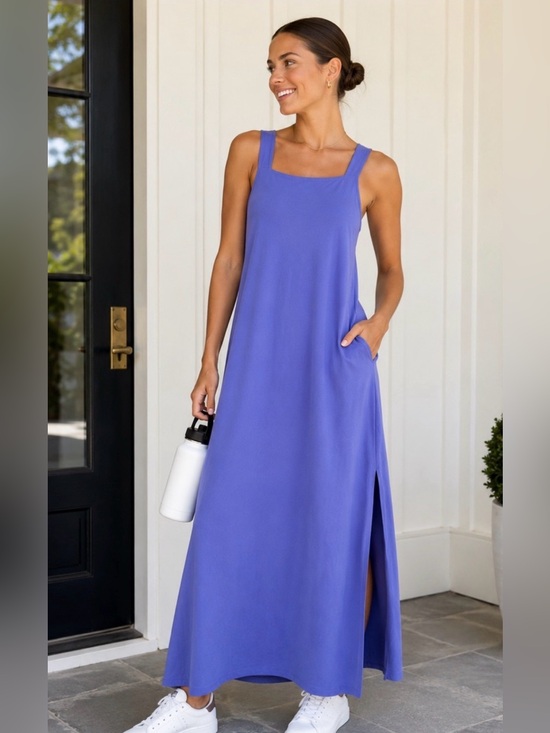 Athleta Dresses & Skirts - NWOT Athleta Arrival Lavender Maxi Dress with Pockets 2X